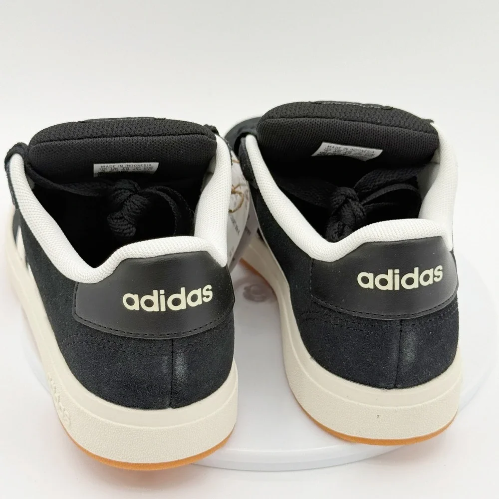 Adidas Grand Court 00s Size 4 Kids Black/White JH6178, NEW